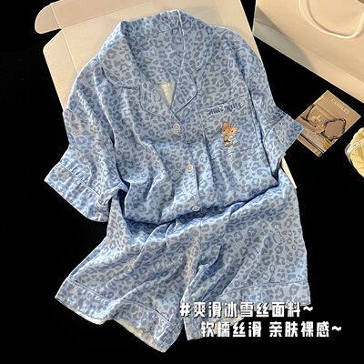 冰丝可爱hellokitty睡衣女夏季