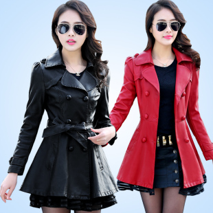 中长款 皮衣外套女2025新款 女装 加绒加厚皮大衣百搭大码 上衣潮 韩版