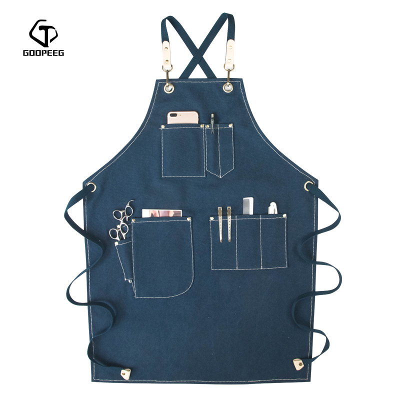 定制围裙餐厅咖啡师可印logo