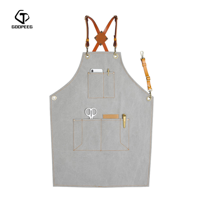 手工发型师花艺中餐厅同款围裙