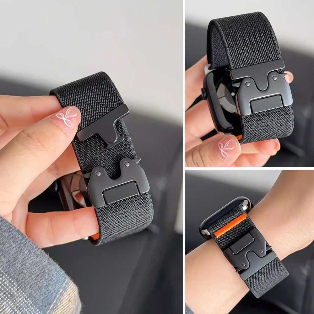 ultra2尼龙适用苹果越野手表表带iwatch s10/9/8降落伞扣运动腕带图片