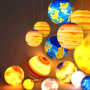 户外定制防水星球灯挂树灯文旅景区亮化网红装饰灯发光落地月球灯