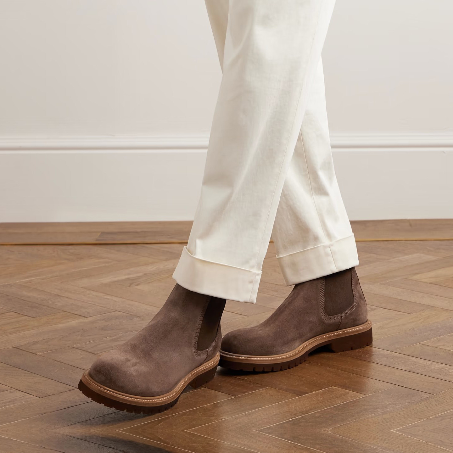 男靴复古中帮时装靴2025秋冬