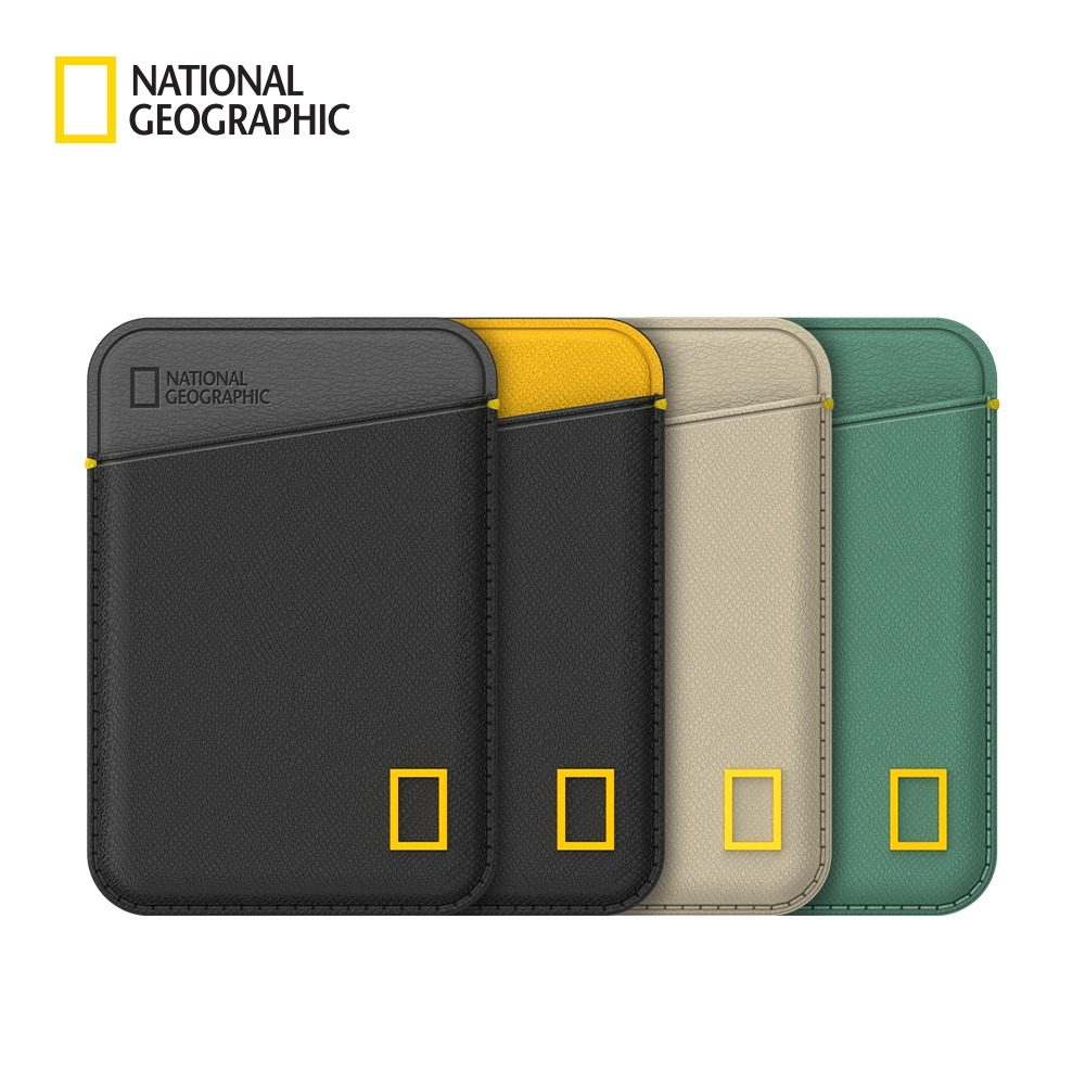 韩国正版国家地理适用苹果17promax手机磁吸卡包卡套门卡皮革商务