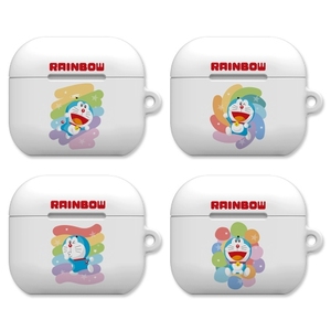 韩国正版哆啦A梦可爱卡通苹果AirPods4代耳机壳防摔壳耳机套创意白色耳机硬壳简约小清新保护套叮当猫第4代壳