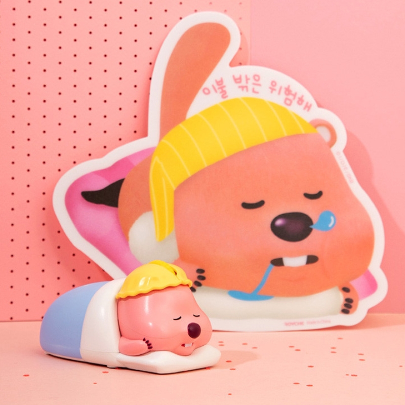 Loopy粉红海狸无线蓝牙鼠标双模