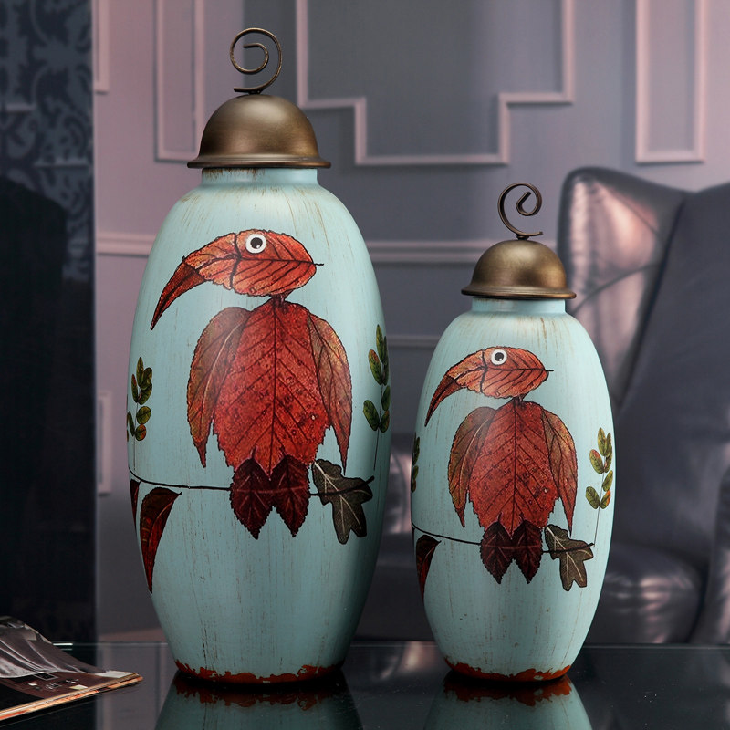 创意美式摆件家居工艺品桌面陶瓷摆设客厅玄关新房装饰品促销