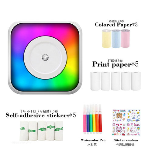 标签打印机连蓝牙便携式手持热敏便贴纸签打印小型口袋错题机