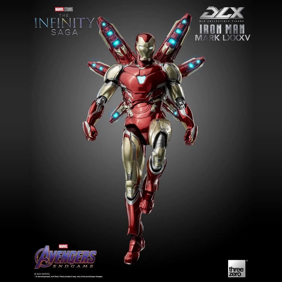 现货 3A Threezero 3Z0250 1/12 DLX 钢铁侠 MK85 可动人偶模型