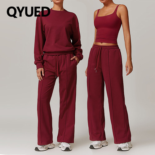 时尚运动卫衣套装女宽松显瘦