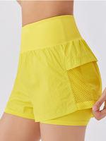 Summer loose, breathable, quick-drying fitness sports shorts, women's yoga shorts, versatile casual shorts with lining to prevent exposure thumbnail 8