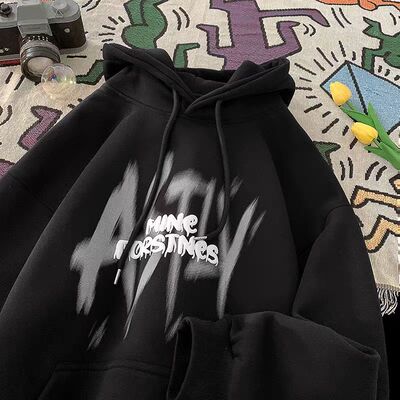 ins潮牌2024重磅连帽卫衣青少年