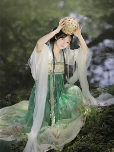 出租唐制汉服女齐胸襦裙超仙古风小玉壶飘逸大袖 拍照写真走秀 衫