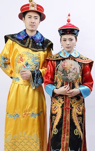 清朝皇帝皇后服格格妃子服出租演出服出租宫廷装表演服古装出租