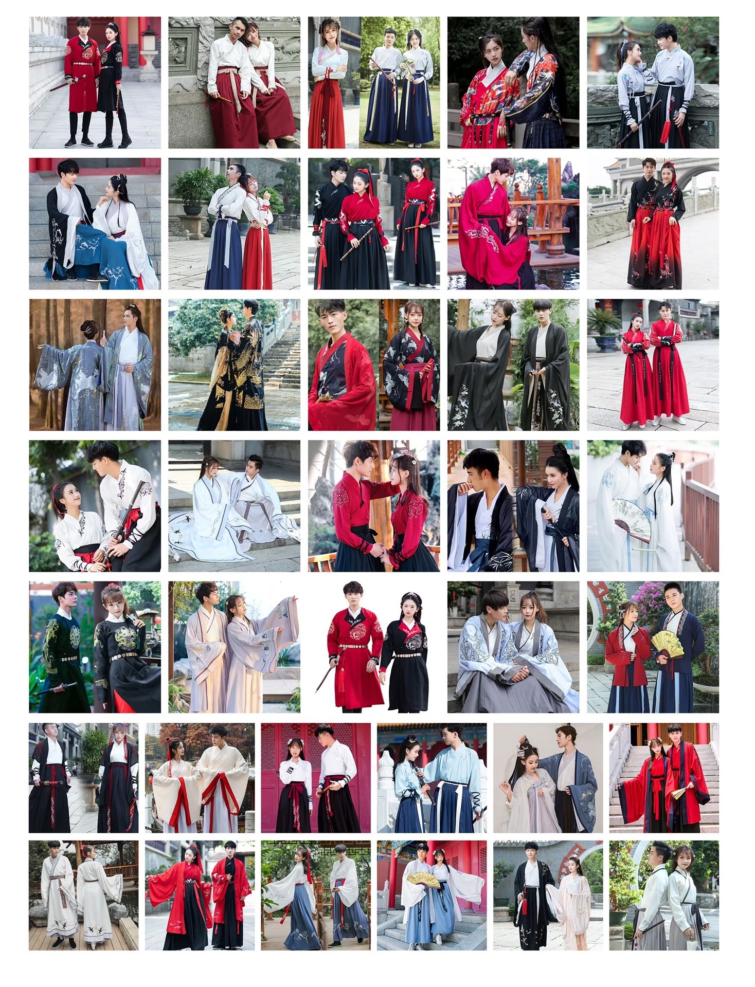 【情侣款】汉服出租男女同款武侠侠客学生运动会走方队表演七夕节