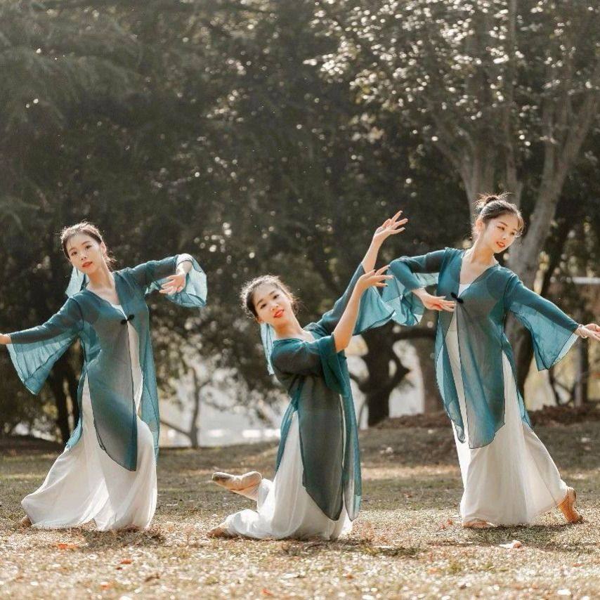 出租古典舞蹈练功服中国风纱衣阔腿裤毕业晚会六一节文艺演出服,女装/女士精品,汉服套装,淘宝优惠券,粉丝福利购,淘宝优惠卷