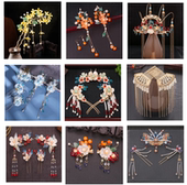 出租古风汉服头饰发饰道具发簪发梳发钗超仙套装 复古流苏步摇发饰