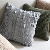 清仓现代简约立体样板房沙发床上装 饰圆枕方抱枕靠垫靠枕腰枕靠包