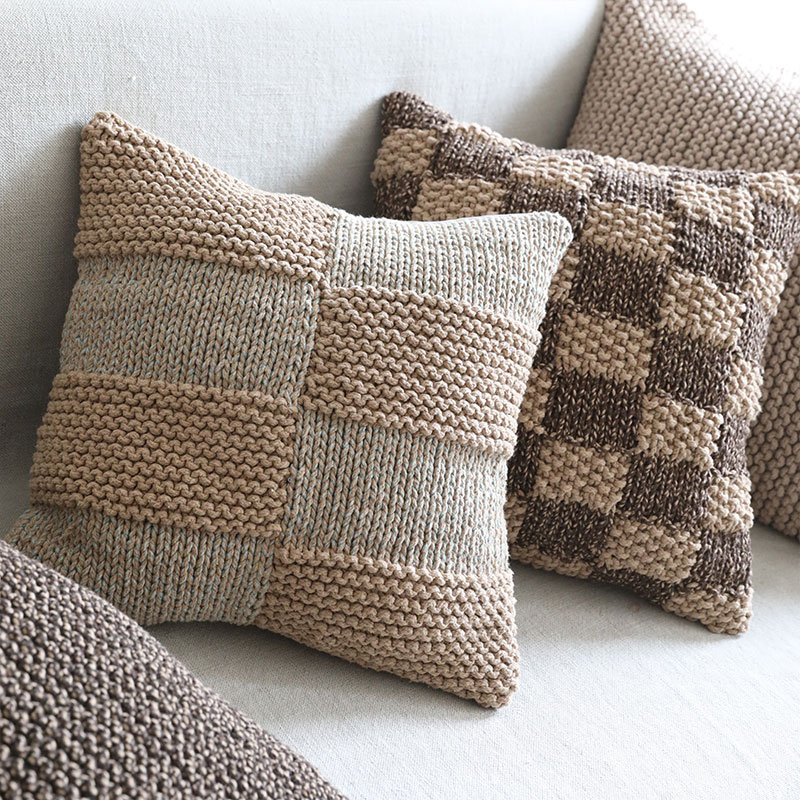 弋采侘寂风原创手工编织靠枕抱枕