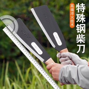 德国特殊钢砍柴刀家用劈柴野外生存砍树伐木刀锰钢柴刀砍材刀神器