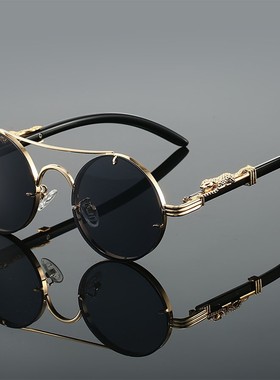 复古双梁金属圆形豹子头