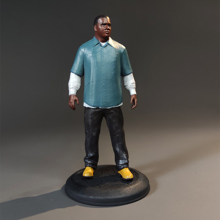 gta5游戏模型 franklin富兰克林手办 多比例微缩人偶 场景摆件