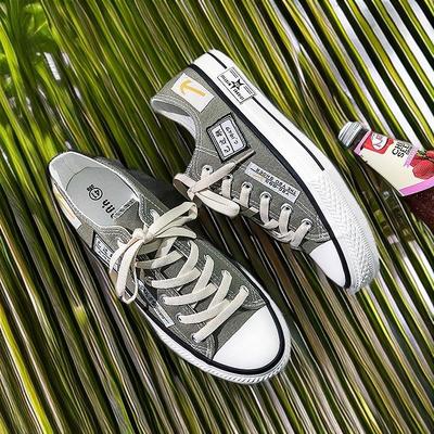 男士帆布鞋青少年男鞋韩版潮鞋子