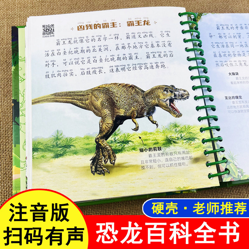 【精装硬壳】恐龙书 幼儿恐龙世界小百科全书绘本揭秘恐龙大全读物