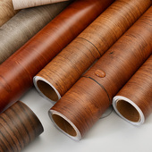 防真木纹墙纸自粘旧家具衣柜橱柜门翻新壁纸防水防潮加厚桌面贴纸