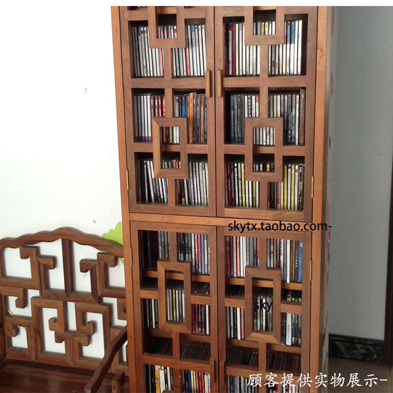 爵士机架310古典式cd实木唱片柜