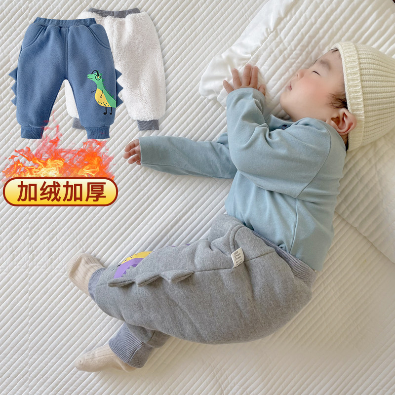 婴儿裤子冬季加绒加厚保暖一岁宝宝哈伦裤大pp裤冬天外穿大屁屁裤,童装/婴儿装/亲子装,裤子,淘宝优惠券,粉丝福利购,淘宝优惠卷