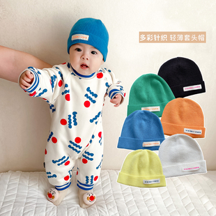 婴儿帽子秋冬可爱超萌婴幼儿毛线帽男女童春秋冬季保暖宝宝护耳帽