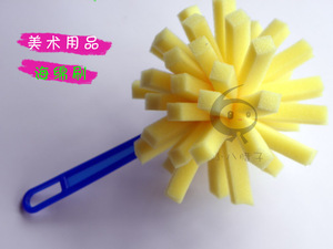 儿童美术绘画工具 海绵刷 玩颜料 海绵拖把 幼儿涂鸦画 绘画画具
