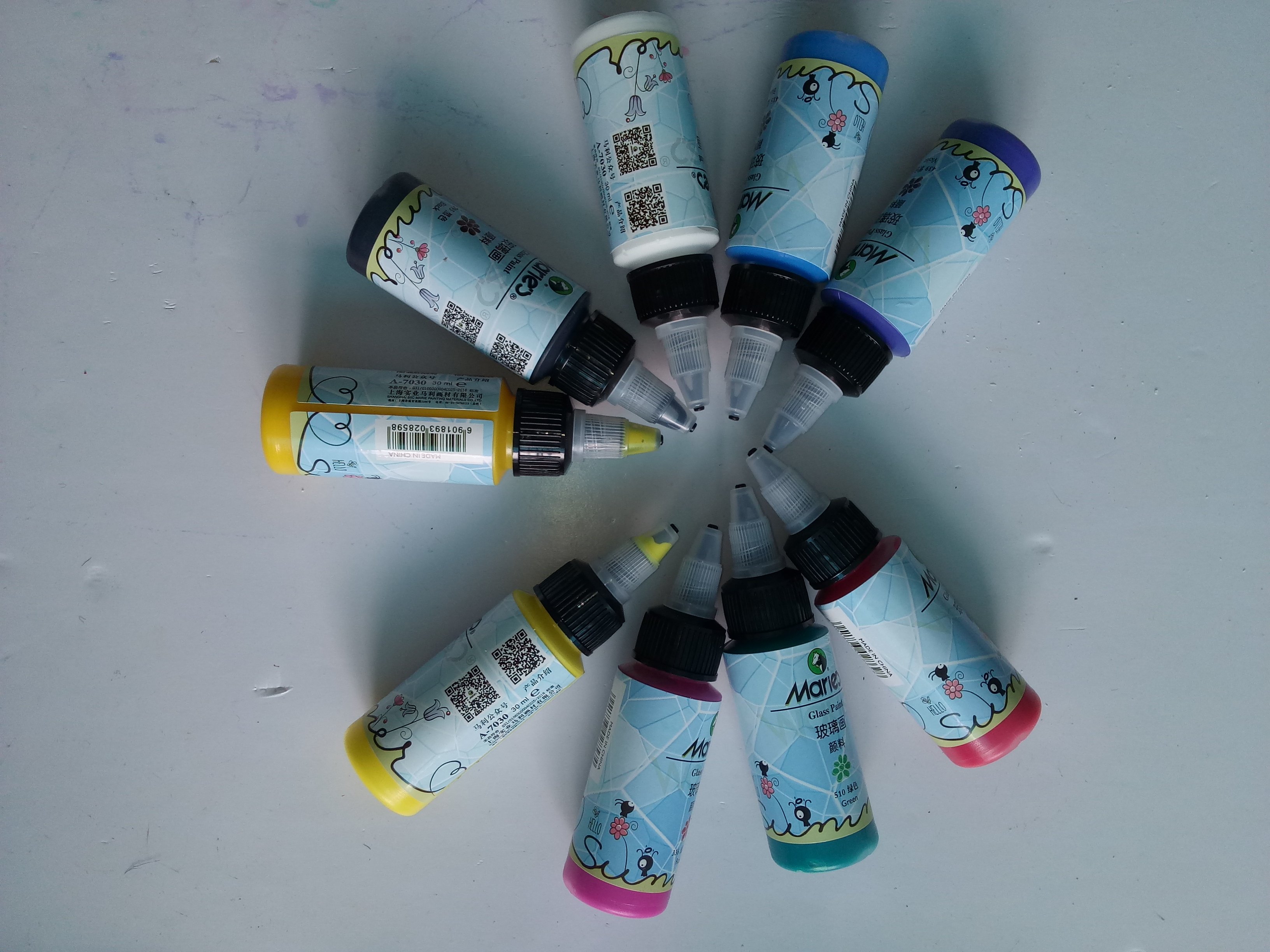 马利玻璃画颜料单支九色可选