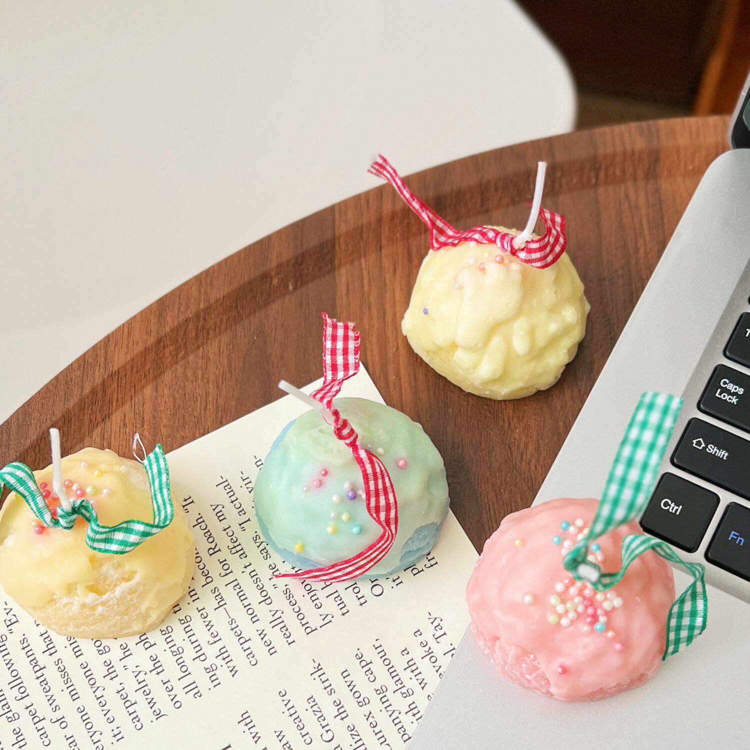 韩版马卡龙色系小清新仿真甜品点心香薰蜡烛拍摄小道具送女友闺蜜