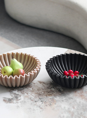 轻奢极简现代抽象艺术水果盘摆件