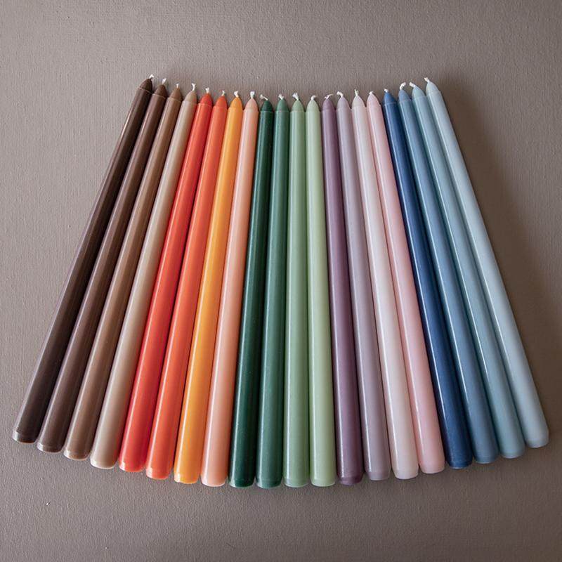 浪漫婚庆宴会派对装饰布置仪式感家用餐厅锥形长杆枝状渐变色蜡烛