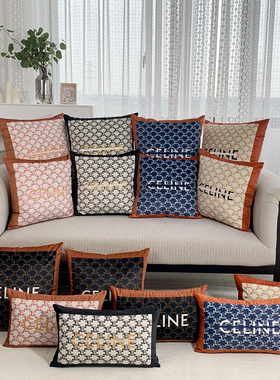 现代轻奢抱枕床头沙发腰枕靠枕客厅靠垫北欧客厅卧室办公室含芯