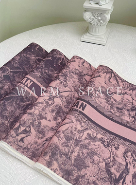 高颜值棉麻餐厅桌垫餐垫防水防污隔热高级感装饰垫餐盘杯垫咖啡垫