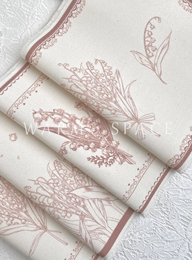 高颜值藕粉色棉麻餐厅餐桌垫餐垫防水防污隔热装饰垫餐盘垫咖啡垫