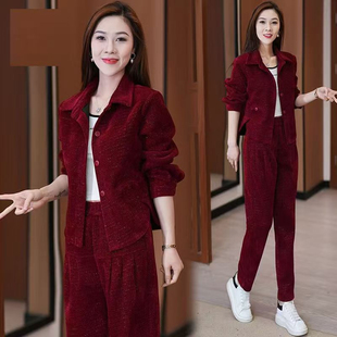 休闲时尚套装女士2024春秋季新款运动服小个子两件套洋气减龄时髦