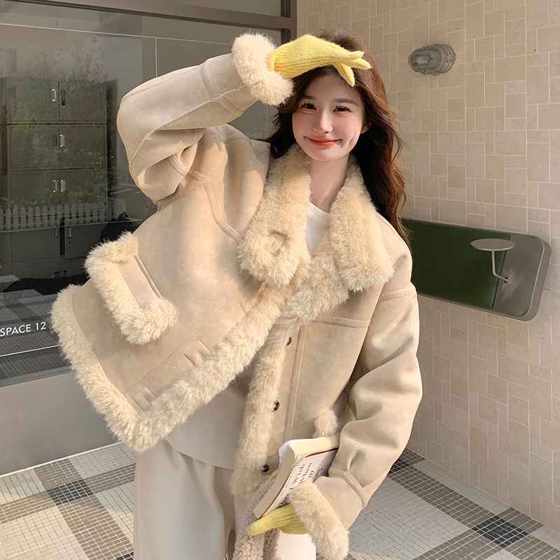 现货皮毛一体加厚外套2C007-877-P185-K278,女装皮草,2C007