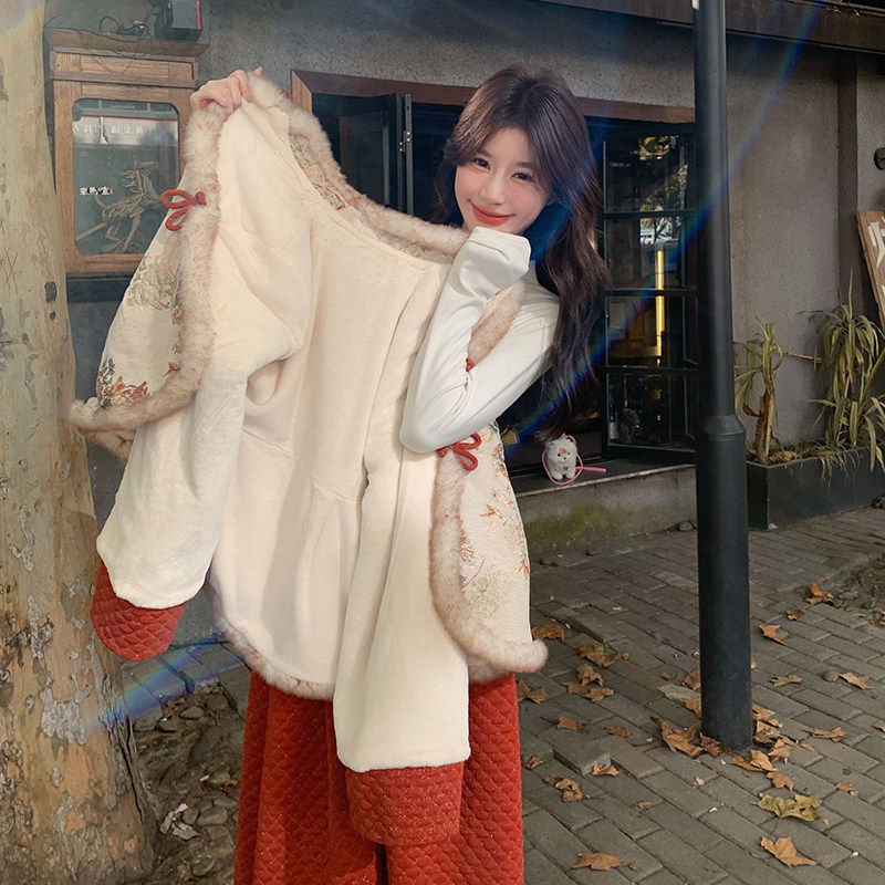 现货数据好新中式加绒套装880-上衣P175-K258套P235-K358,女装套装/套裙,2C007