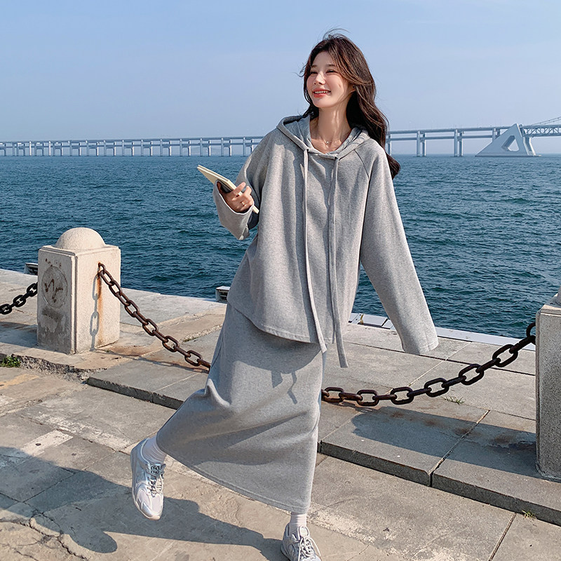 大货2026春季连帽运动套装裙795-P155-K228,女装套装/套裙,2C007