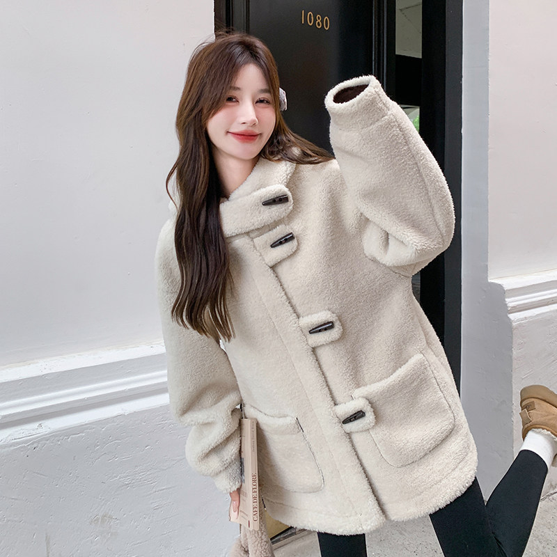 现货2025冬季连帽皮毛一体外套0036-P195-K288,女装皮草,2C007