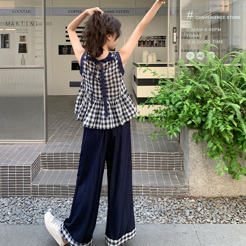 现货数据款2025夏季格子套装958-P155-K228,女装套装/套裙,2C007