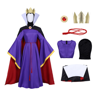 新款儿童cosplay恶毒王后服节日舞台聚会演出服装儿童话剧演出服