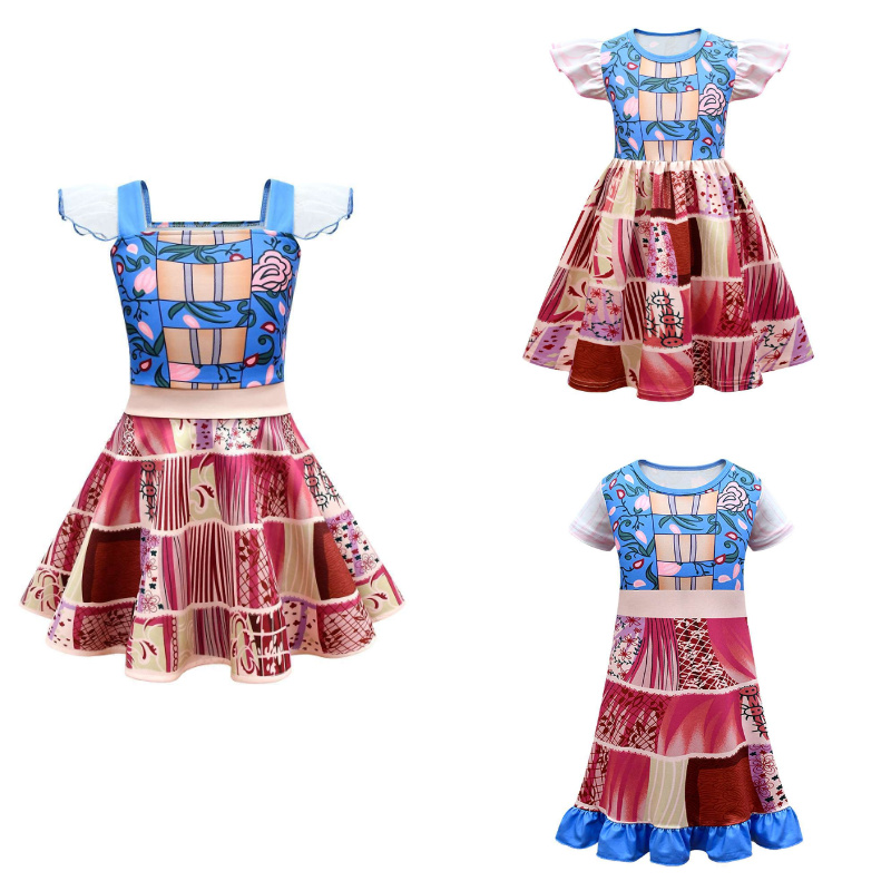 儿童cosplay善恶魔法学院公主裙女童夏季短袖公主裙女孩节日礼服