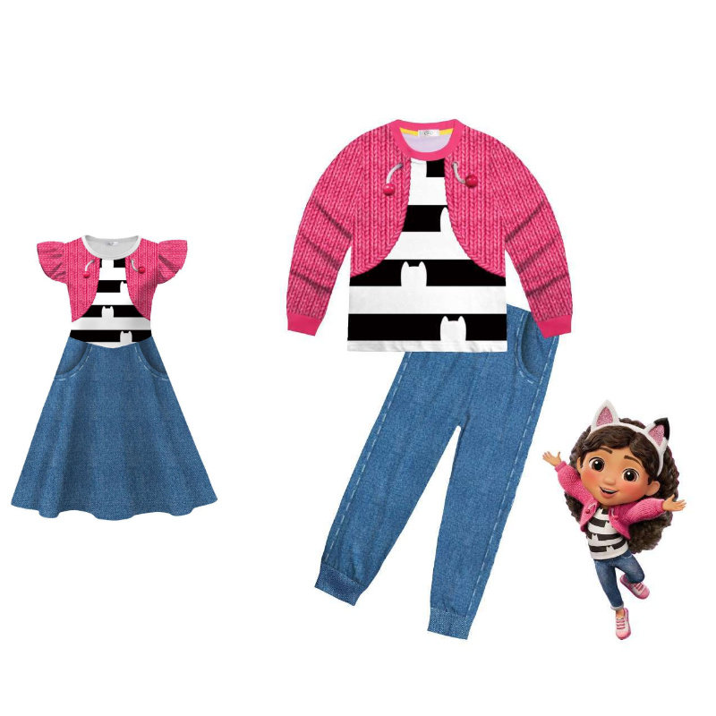 Gabby's Dollhouse盖比的娃娃屋cosplay服装角色扮演春秋女童套装