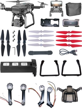 SJRC世季F7 F7S 4KPRO无人机配件风叶脚架电池USB电机臂云台主板